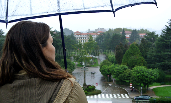 alameda Santiago Compostela en un día