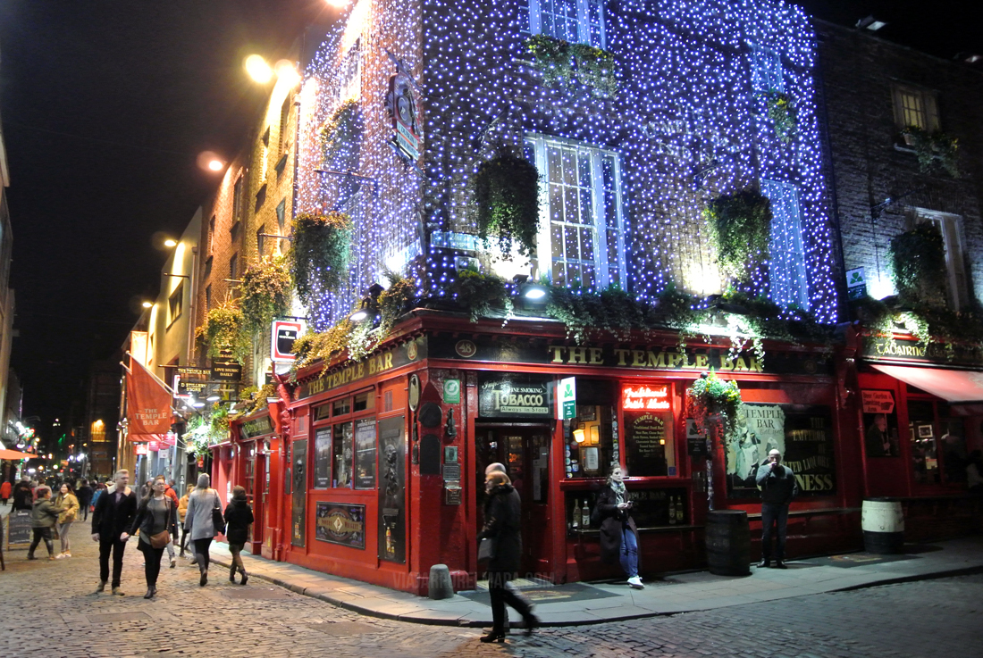 5 días en Dublin - The Temple Bar de noche