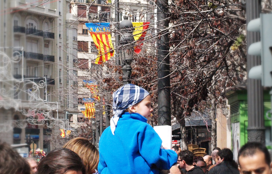 vivir las fallas pañuelo fallero